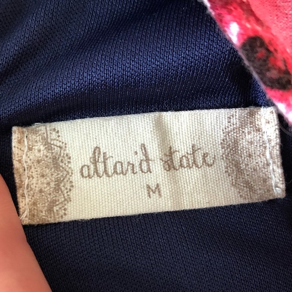 Altair’d State Floral 3/4 Sleeve Dress w/Keyholes - Picture 5 of 9